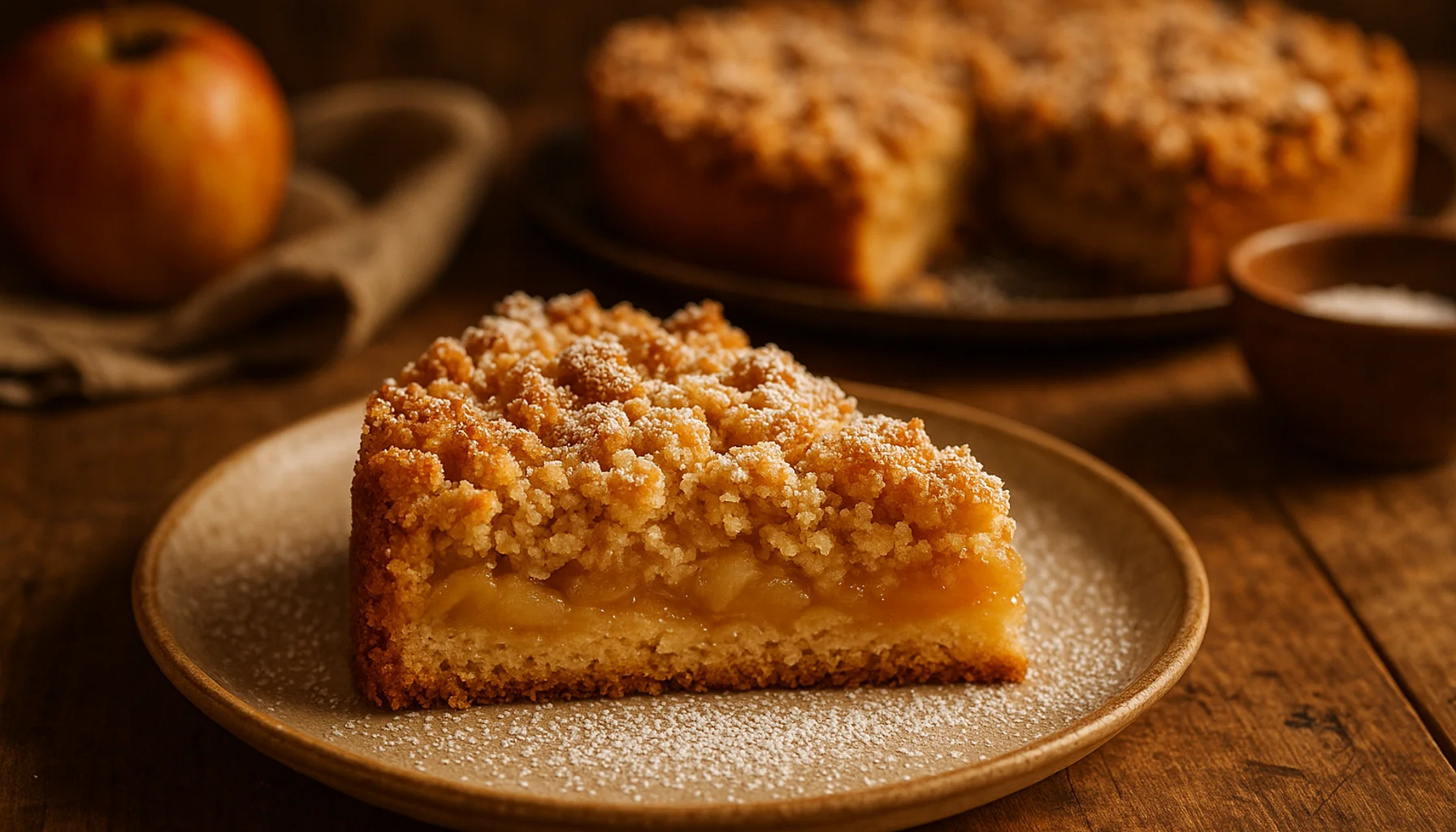 Cannabis Apple Streusel Cake