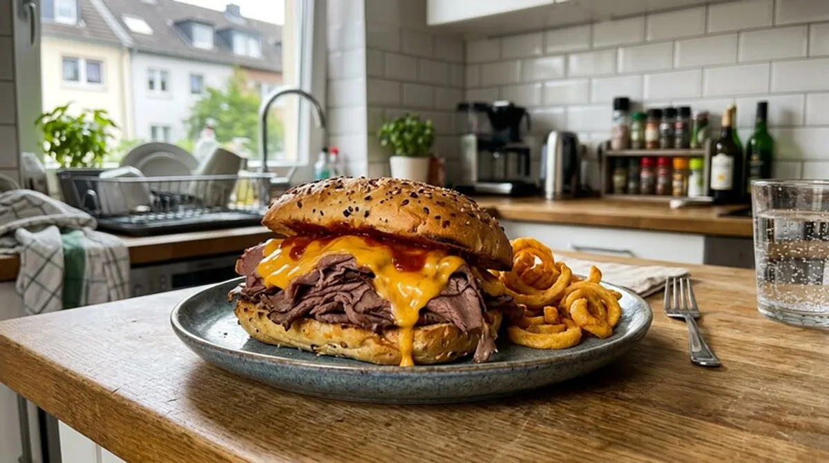 Cannabis Beef and Cheddar Sandwich