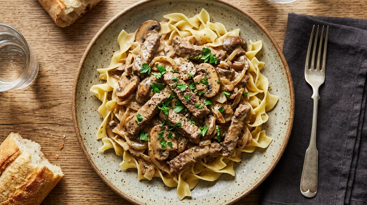 Cannabis Beef Stroganoff