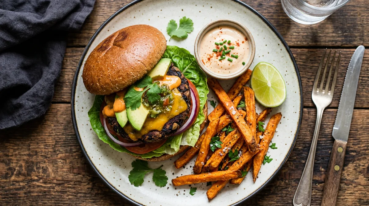 Cannabis Black Bean Burger