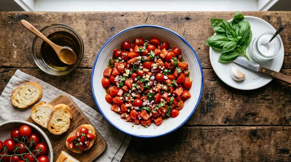 Cannabis Tomato Bruschetta
