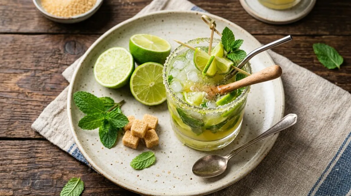 Cannabis Caipirinha Mocktail