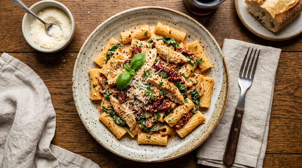 Cannabis Creamy Tuscan Pasta