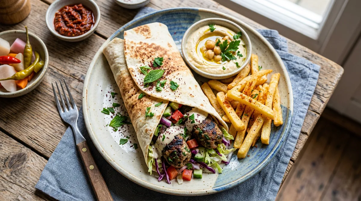 Cannabis Lamb Kofta Wrap