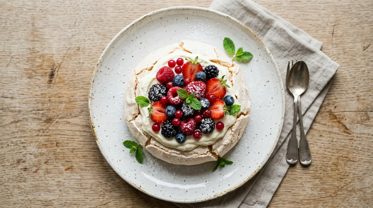Cannabis Pavlova with Berries
