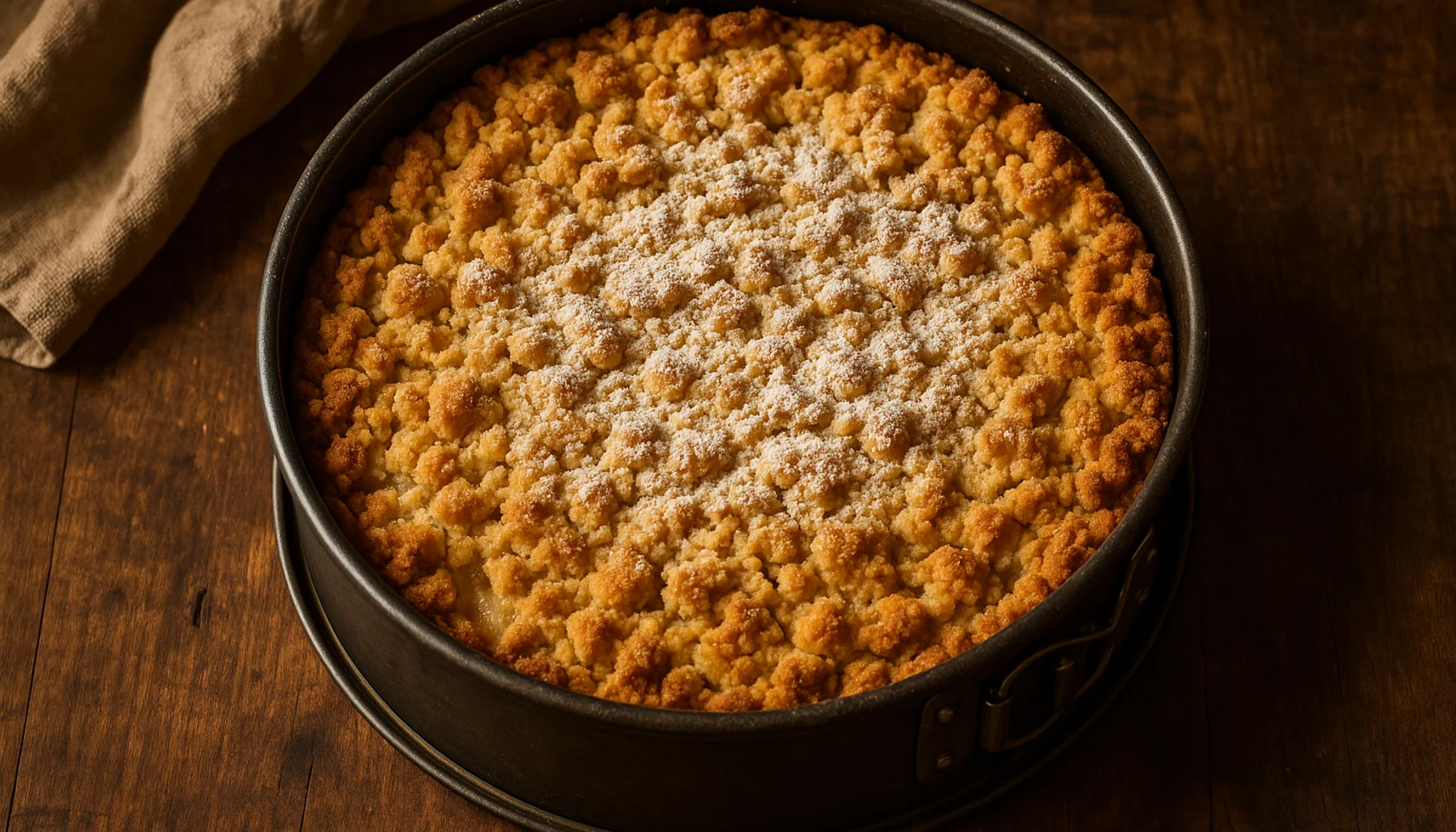 Cannabis Pear Crumble Cake