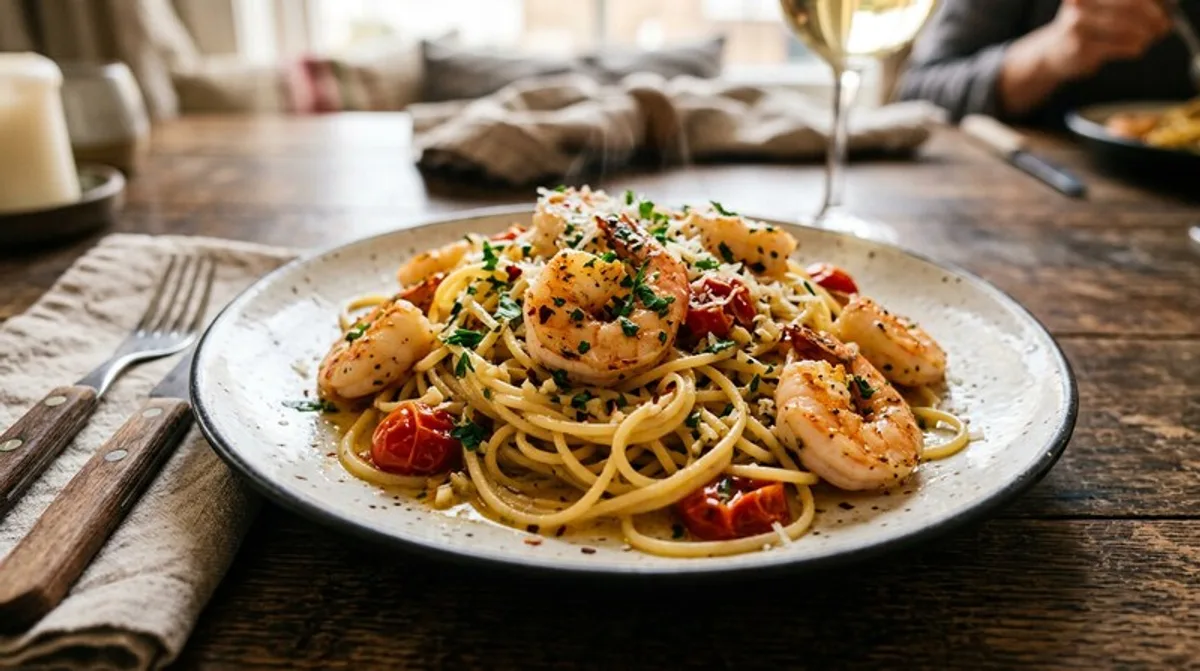 Infused Shrimp Pasta