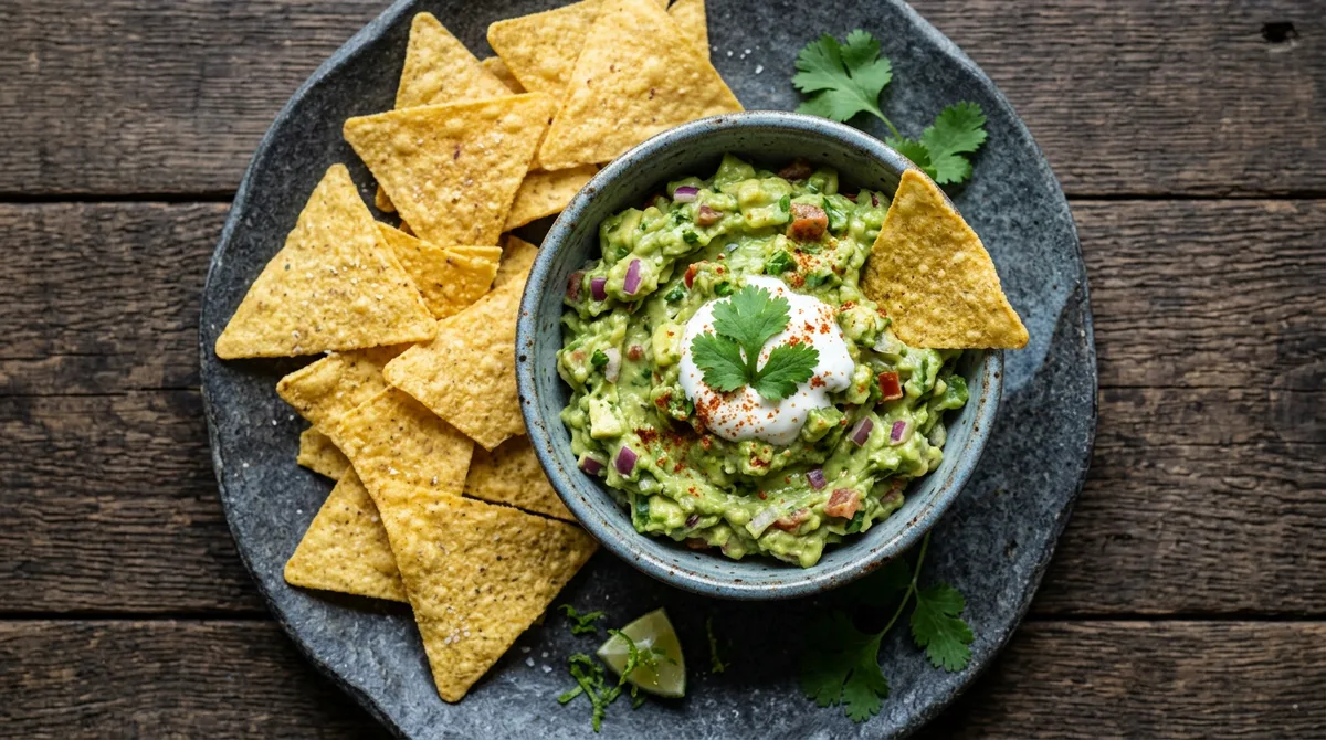 Cannabis Guacamole with Tortilla Chips