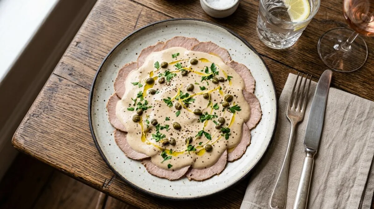 Cannabis Veal with Tuna Sauce