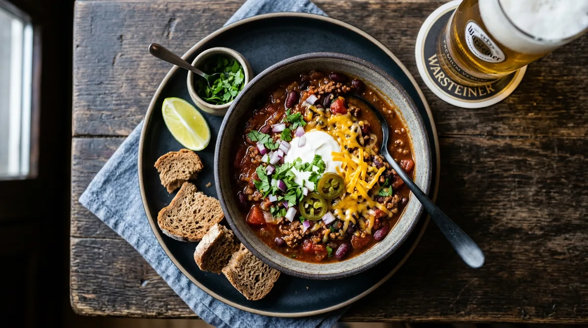 Cannabis Warsteiner Beer Chili con Carne